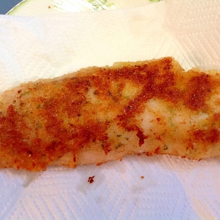 白身魚のパセリパン粉焼き